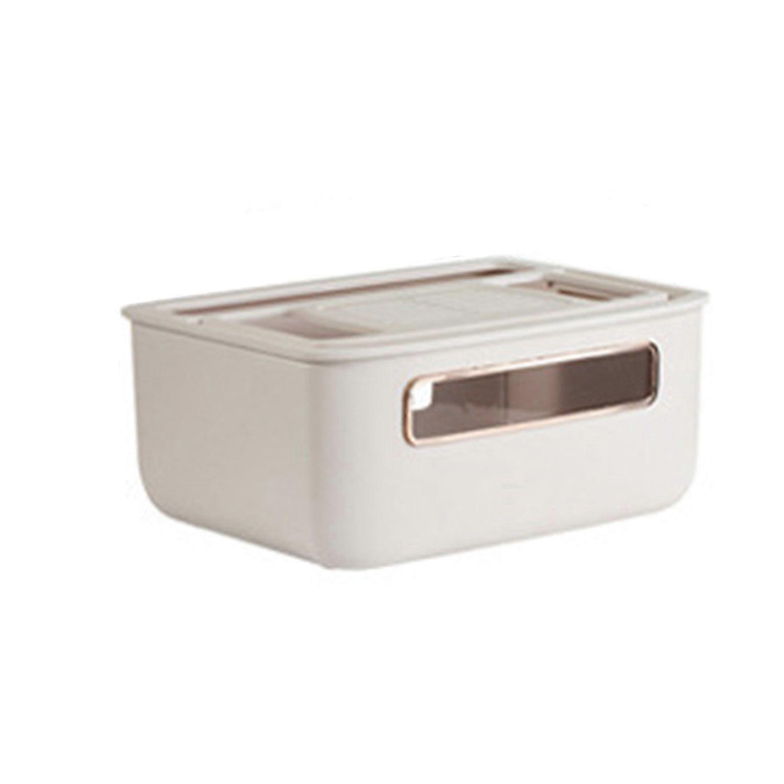 Router Storage Box Multi Hole Detachable Design Plastic Anti Drop Cable Management Case White Single Layer