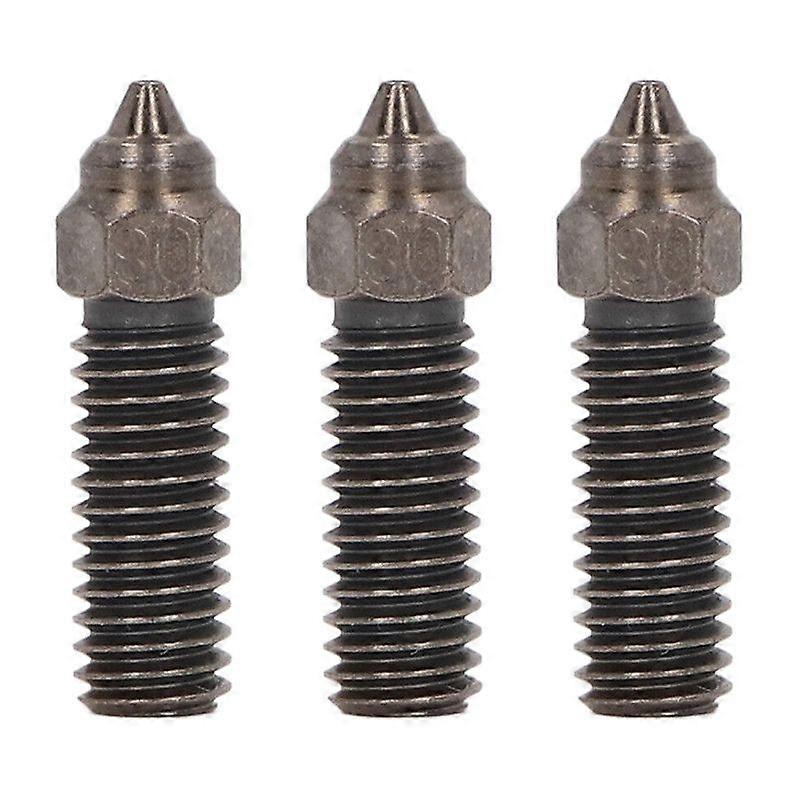 3PCS Hardened Steel Nozzles High Flow Nozzle Kit 3D Printer Extruder Nozzle for Sovol Sv06 Plus 1.75mm Filament