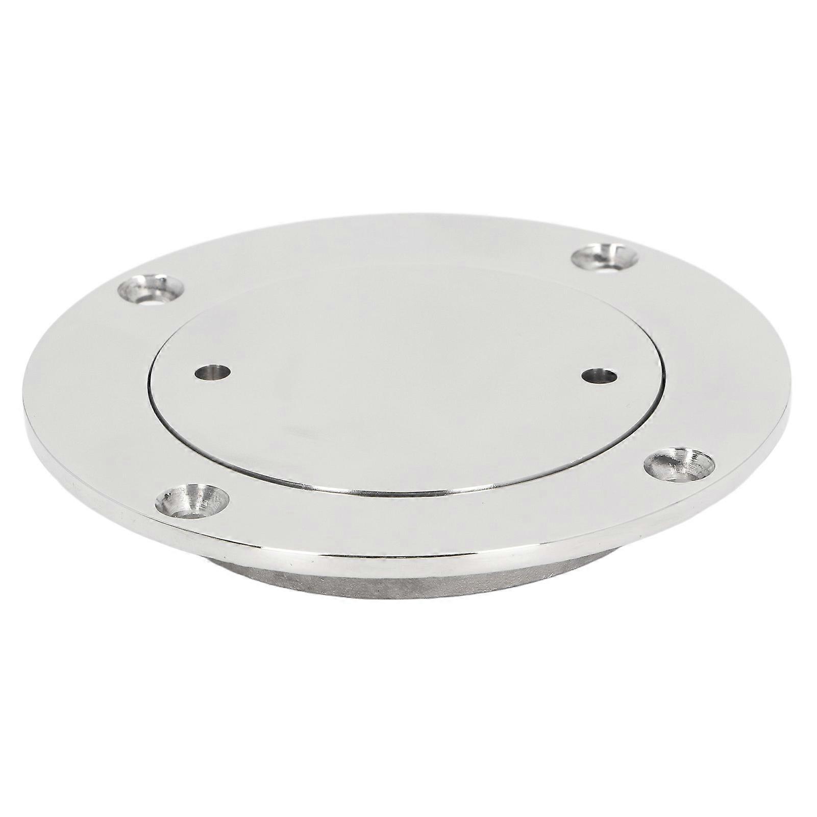 Round Boat Deck Inspection Hatch, Marine Access Hatch Cover for Boat, Yacht, 316 Stainless Steel, 4 Inch