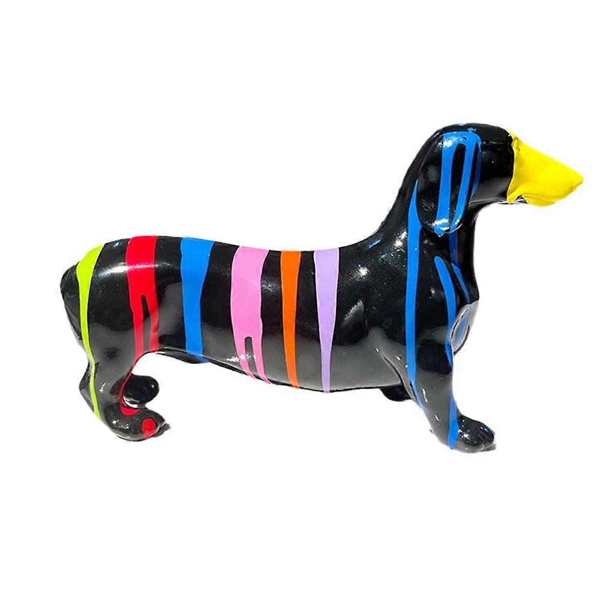 Sausage Dog Ornament, Dachshund Statue, Standing Puppy, Dog Statue-B