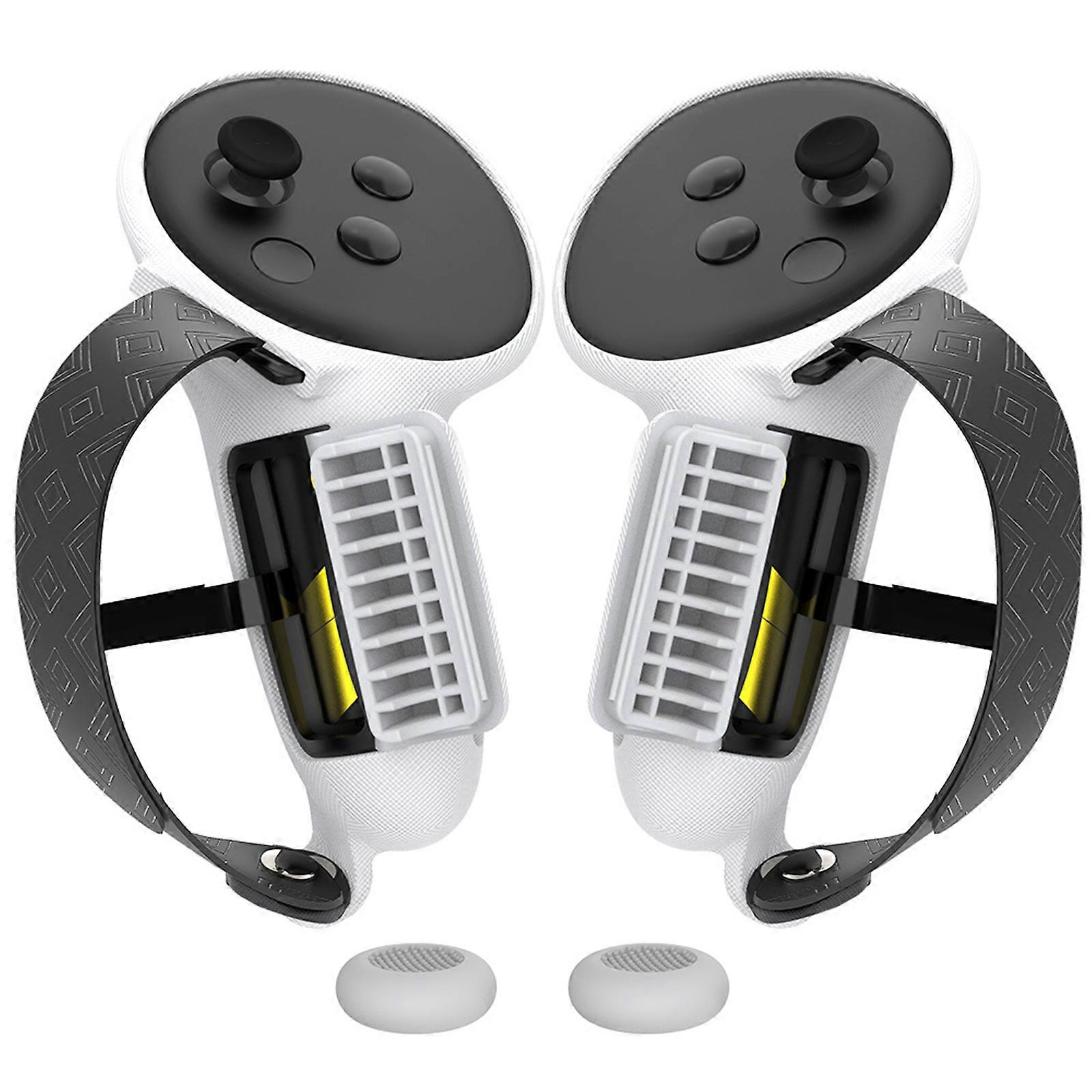 Protective Silicone Sleeves for Quest3S Controllers to Prevent Damage and Enhanceds Grip for Home Entertainment  White