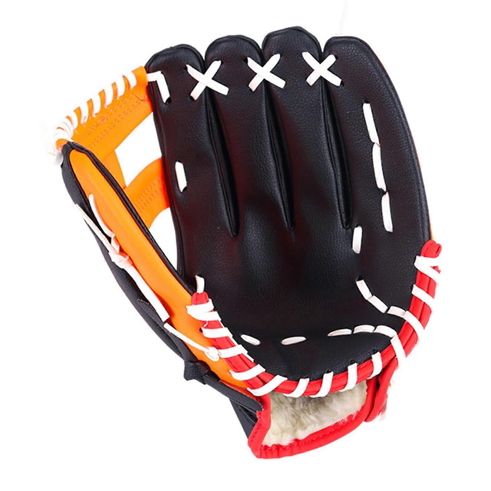 Baseball Gloves - Soft PU Leather Pitcher Gloves for Children, Teens, Adults - Right/Left Handed, Thickened Design