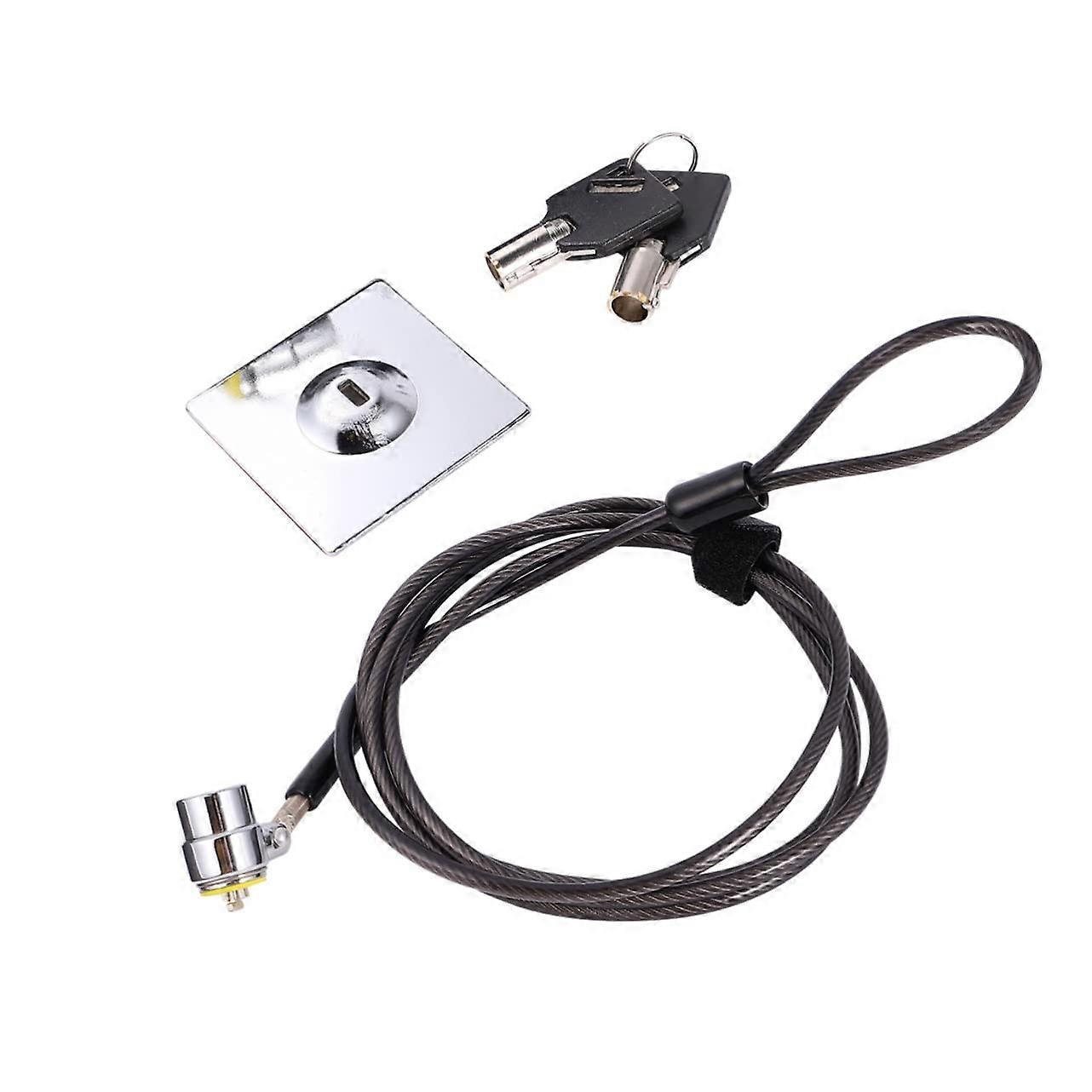 Extended Cable Lock 1.9m Steel Cable for Laptop and Notebook Security Zinc Alloy Lock Compatible with Most Devices