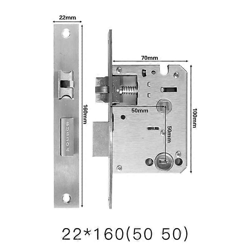 智能指纹锁体 5050 榫眼 125mm-240mm 2585-7085mm 5572 6072