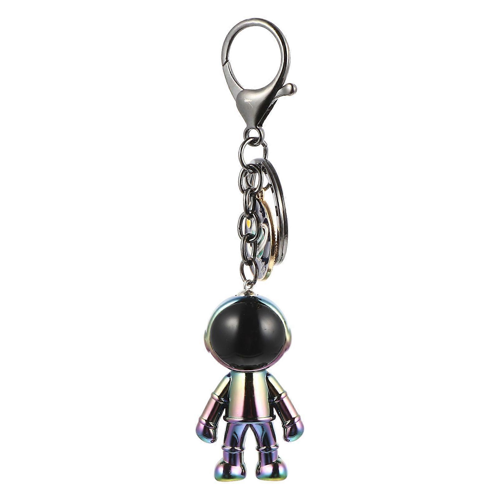 1Pc Lovely Electroplated Key Chain Astronaut Shape Key Ring Bag Pendant