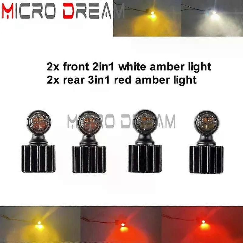 3 in 1 Tiny Tail Brake Light Front Daytime Running Light Super Mini Blinker Flashing Turn Signal Light compatible for Har-ley Dyna Sportster