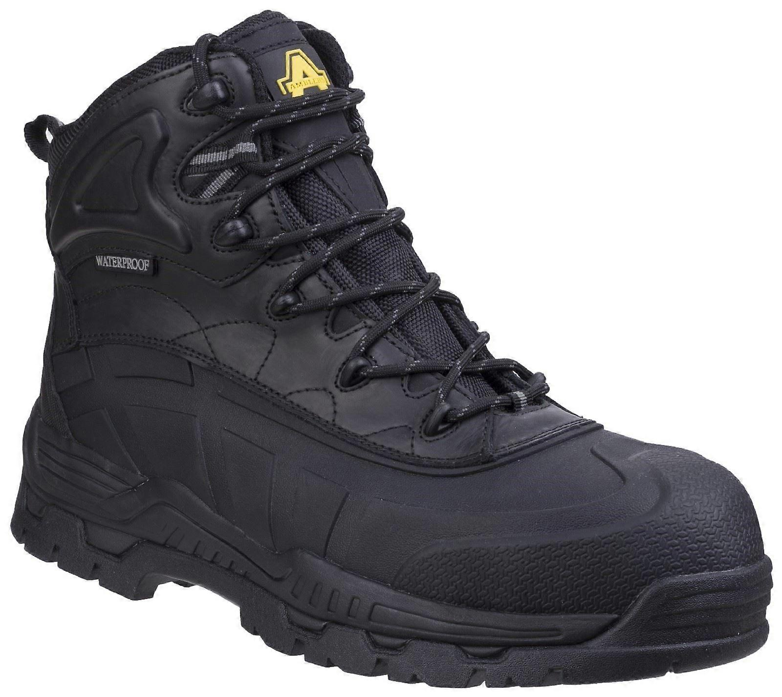 Amblers Safety FS430 Orca 黑色男女通用 Crazy Horse Action 皮革安全靴