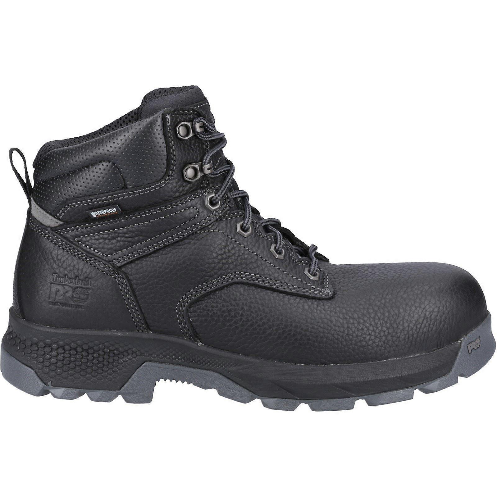 Timberland Pro Titan 6“ 黑色皮革男士靴子 Safety-14