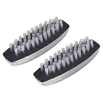 2 Pcs Stainless Steel Hand Wash Brushes,compatible With Cleaning Nails,hand