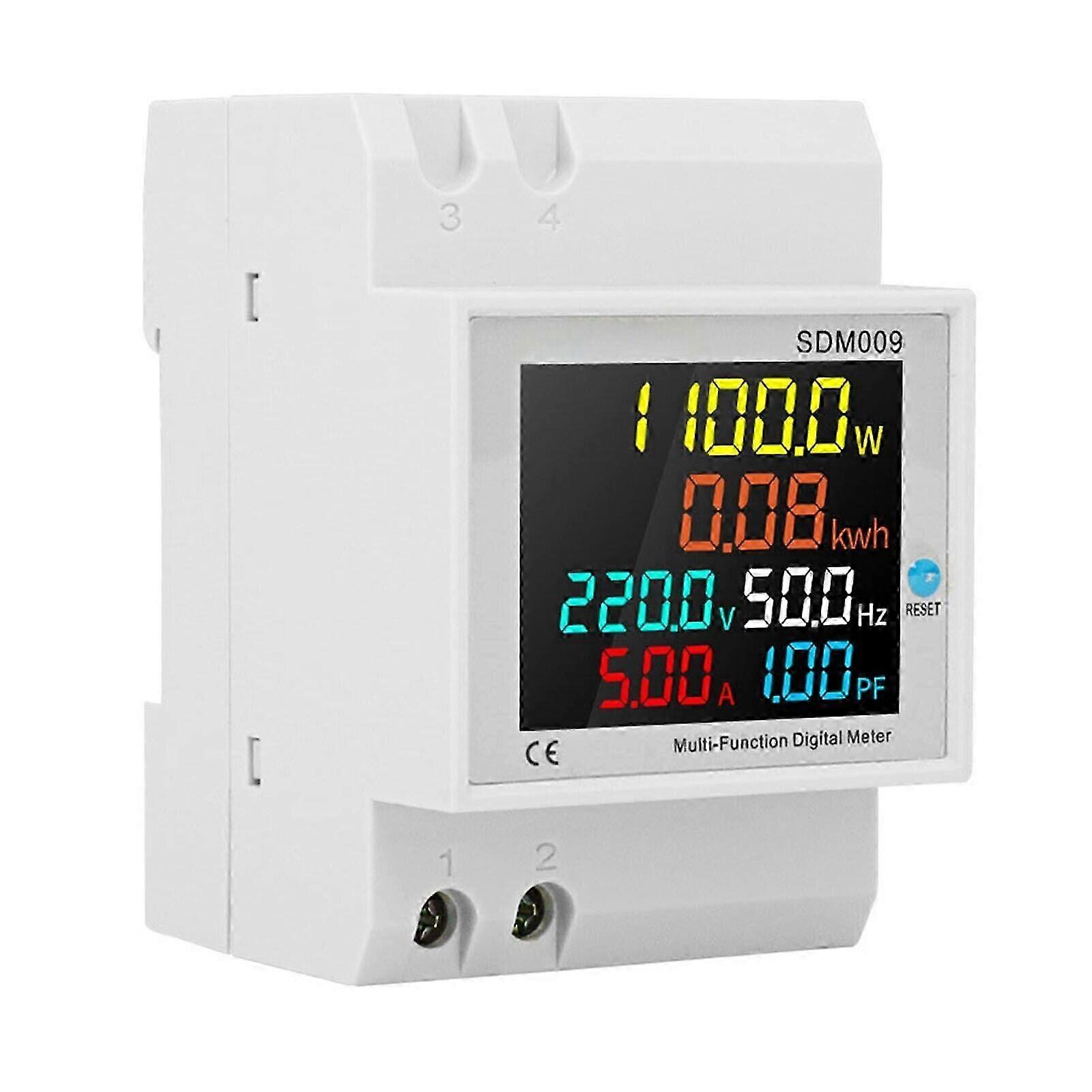 100A Digital DIN rail AC meter Power meter AC Fk - FFY