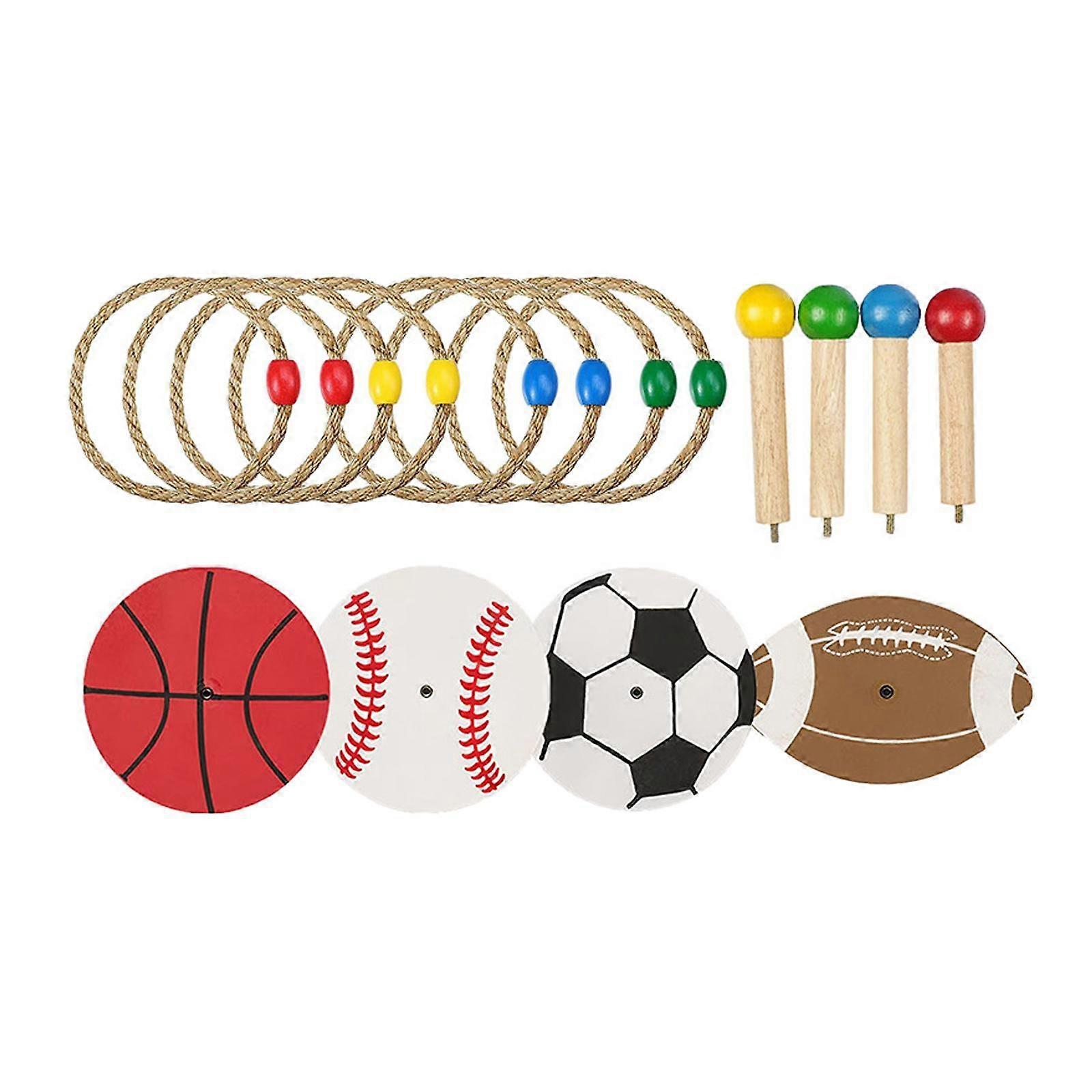 Toss Game Set Hook Tossing Game Throwing Rings Game for Garden Outdoor Lawn
