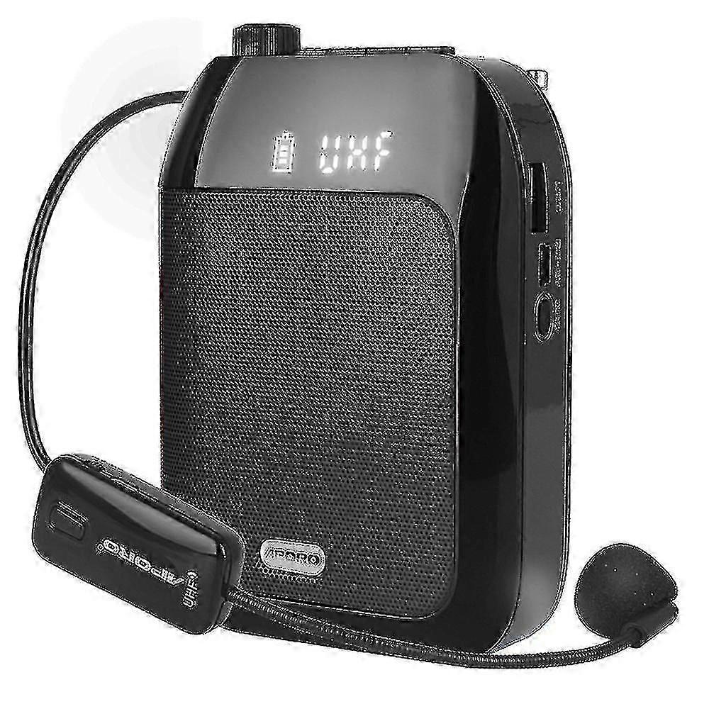 APORO T9UHF Bluetooth Wireless Voice Amplifier UHF Microphone Portable Sound Amp