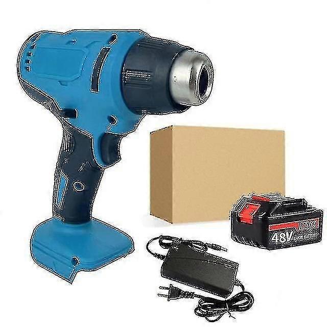 48v Cordless Heat Gun Hot Air Machine Lithium Rechargeable Heating Equipment Temperatures Adjustable