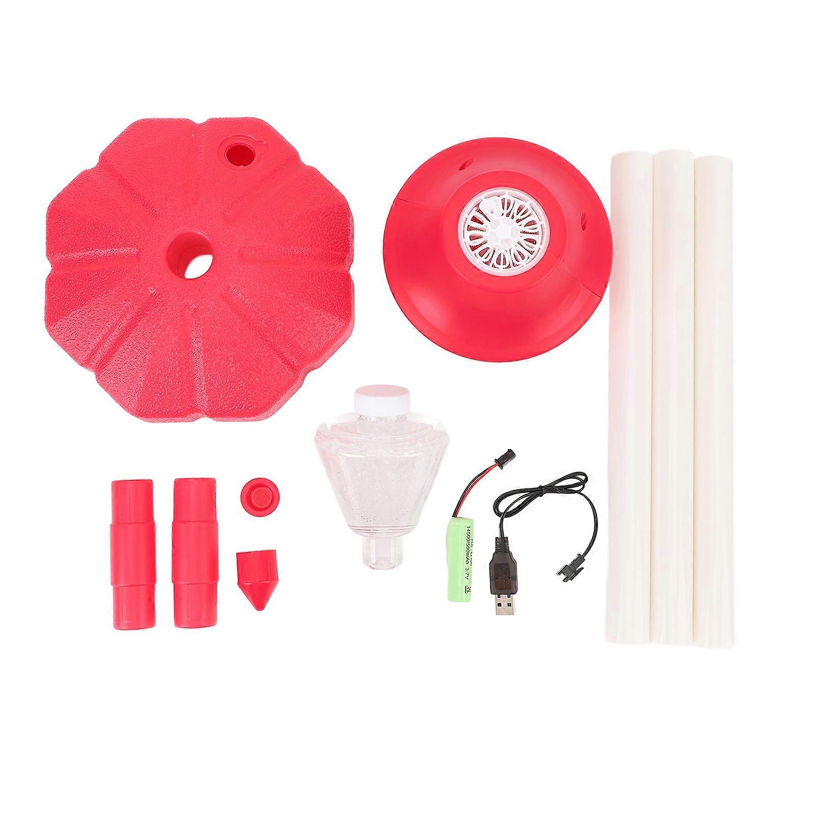 Street Light Bubble Machine Rechargeable Electric Automatic Bubble Blower for Outdoor Red