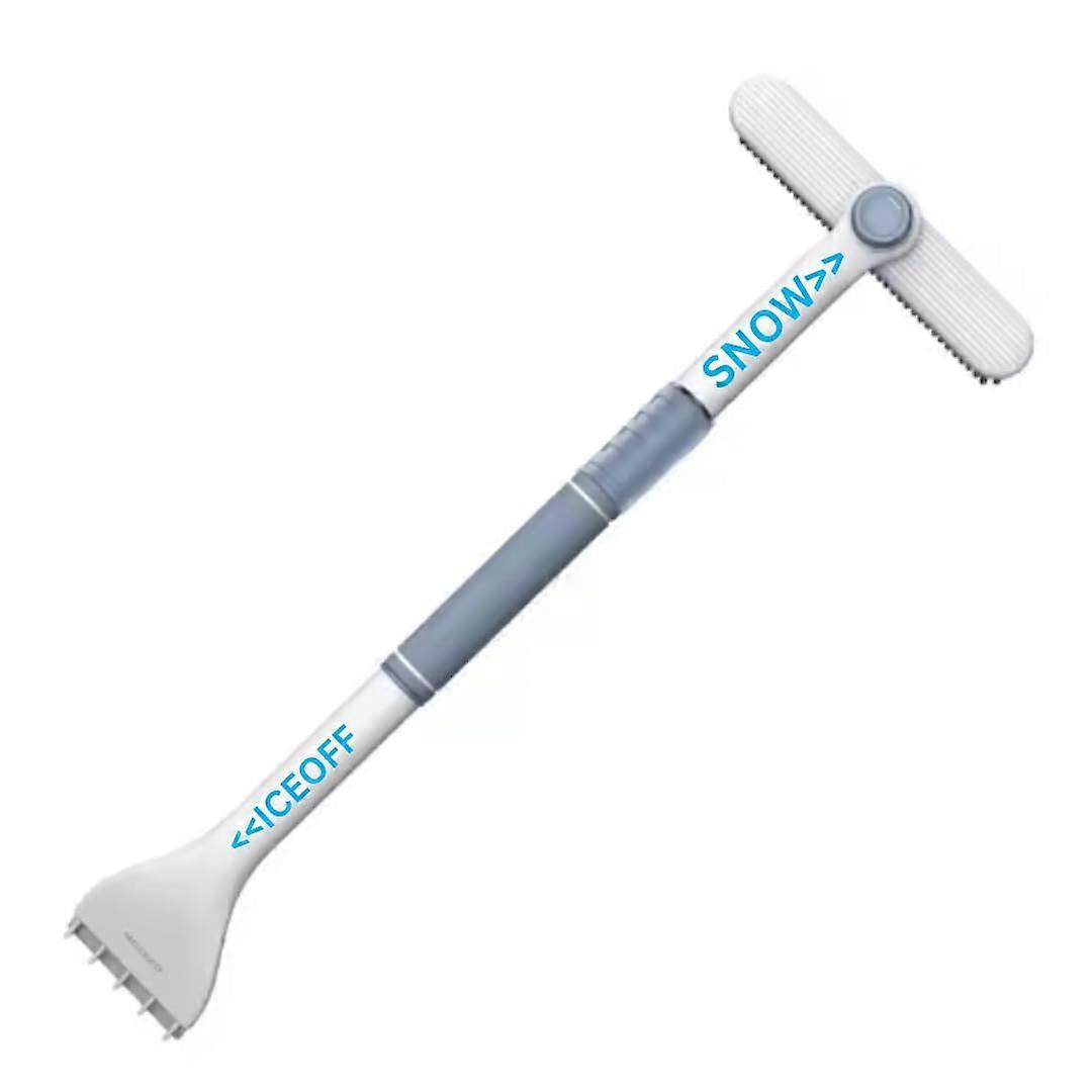 MultiFunction Ice Scraper and Snow Brush for Car, Foam Grip,Extendable, Aluminum Alloy