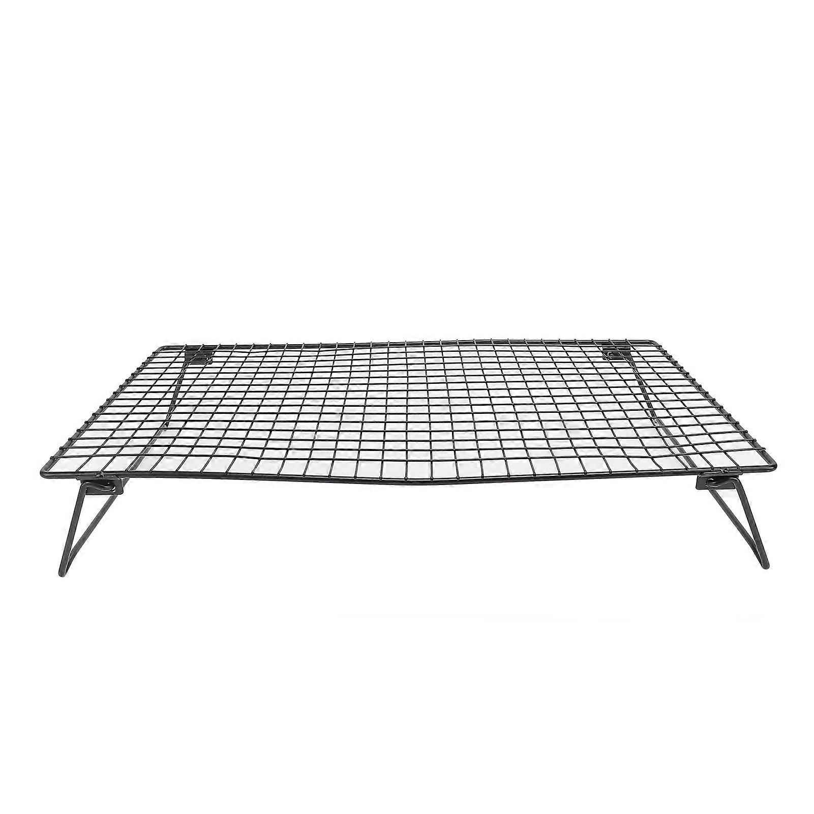 Cooling Rack Foldable Black Multifunctional Carbon Steel Wire Cookie Rack for Baking