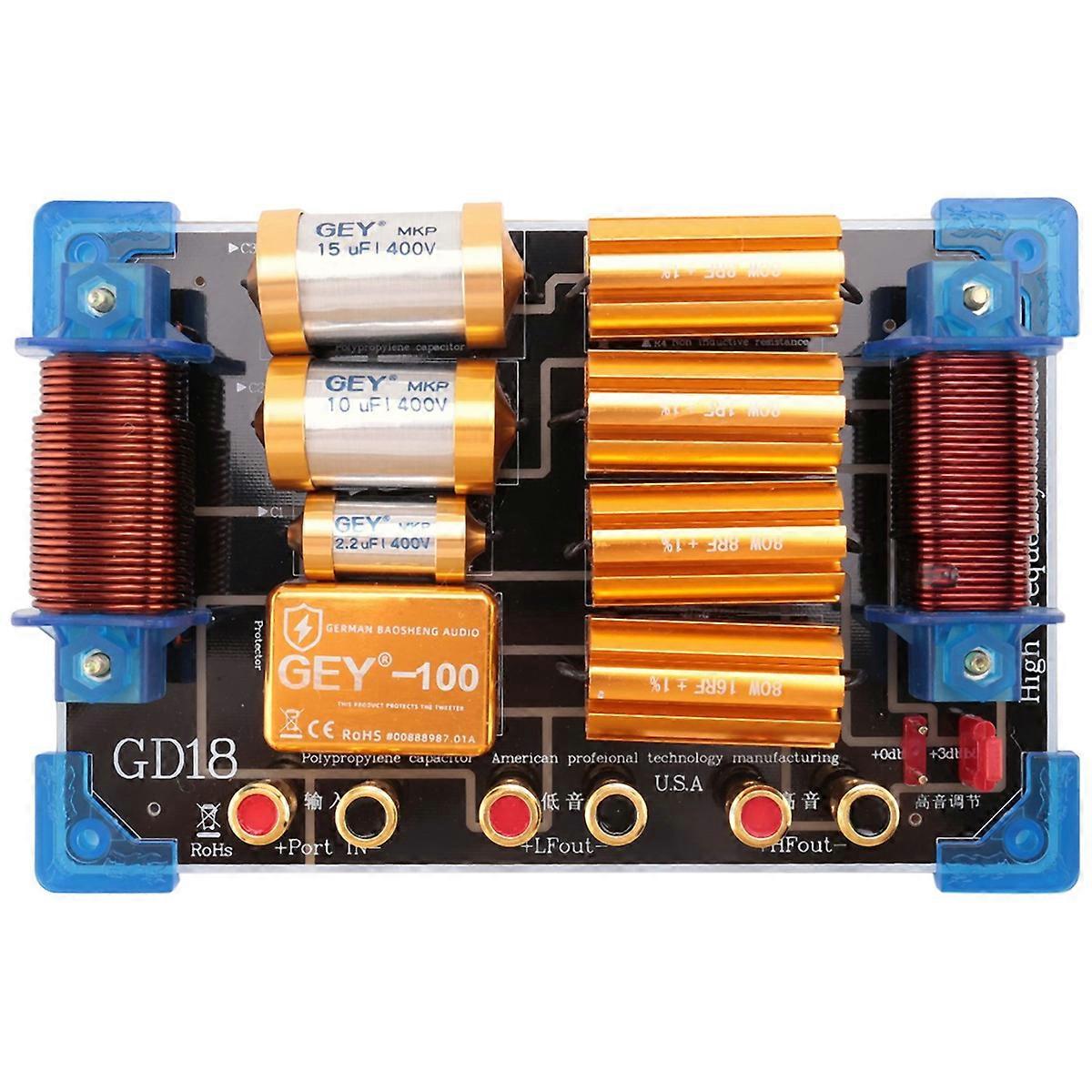 Audio Frequency Divider Speaker Two Way Frequency Divider 15 18 Inch