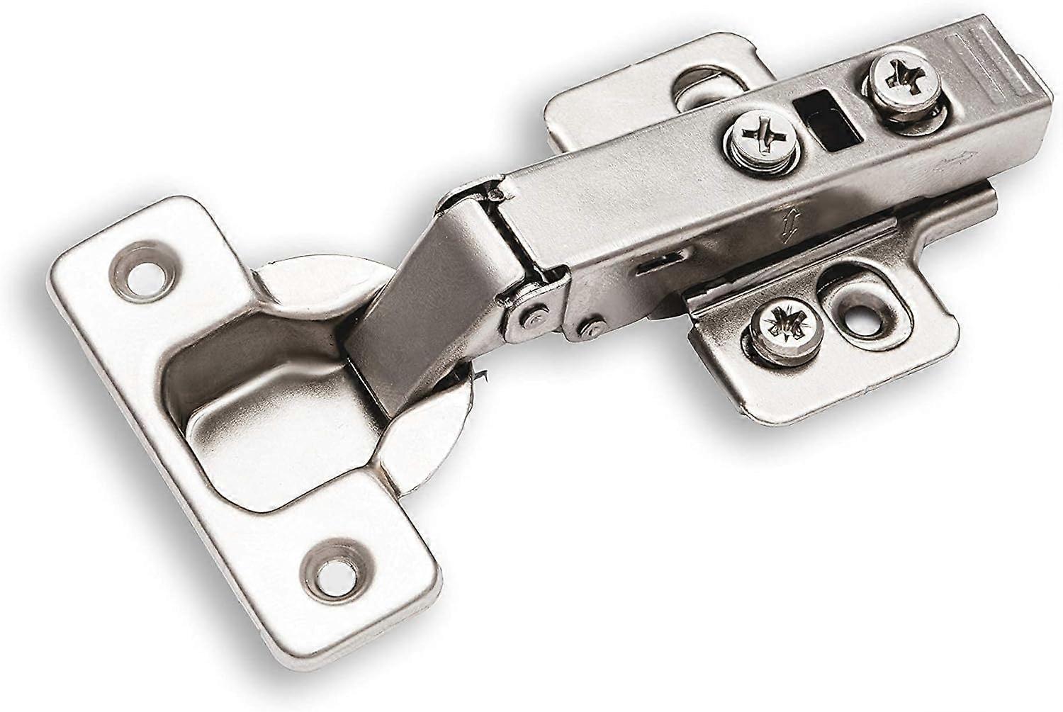 30-Pack Soft Closing European Hinges, 3D Adjustable Clip-On Frameless Kitchen Cabinet Door Hinges, 86° and 105° Opening