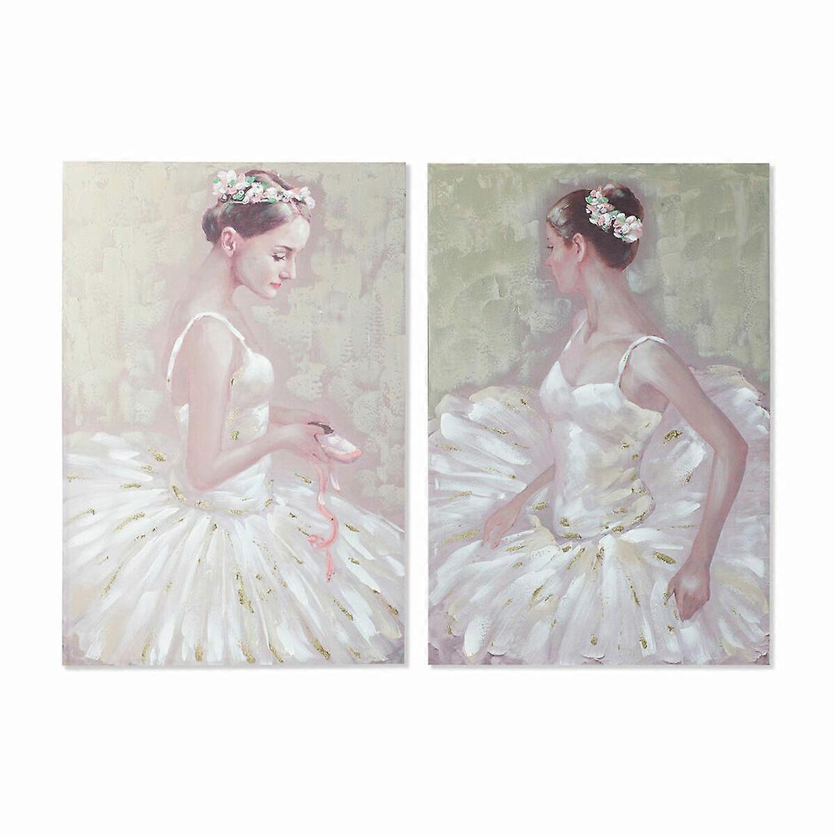 Canvas DKD Home Decor Canvas MDF Wood 80 x 3 x 120 cm
