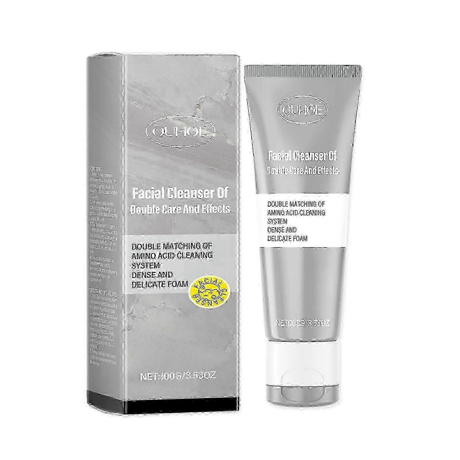 Dual Cleansing Moisturizing Cleanser, Gentle Cleansing Facial Skin Refreshing Moisturizing Cleanser