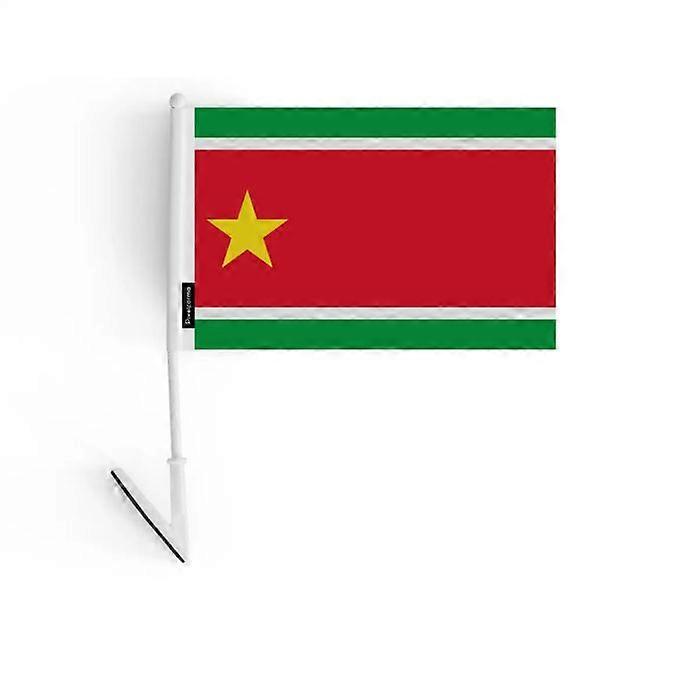 Adhesive flag - Comoros - 14x21cm - Durable polyester - Lightweight - Double-sided