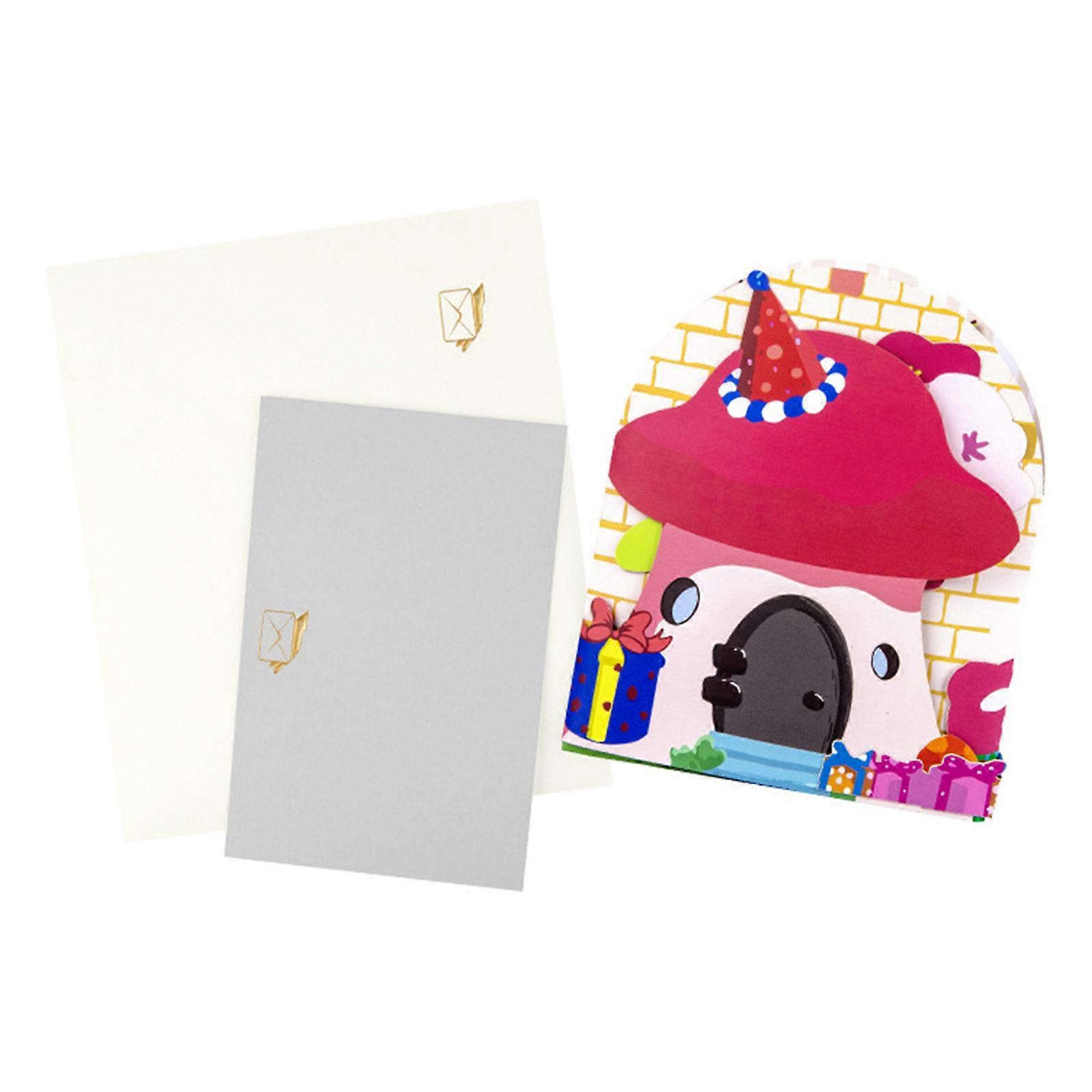 Amusing 3D Popup Birthday Card Greeting Card Feature a Mischievous Cats, Perfect for Kids and Cats Enthusiasts