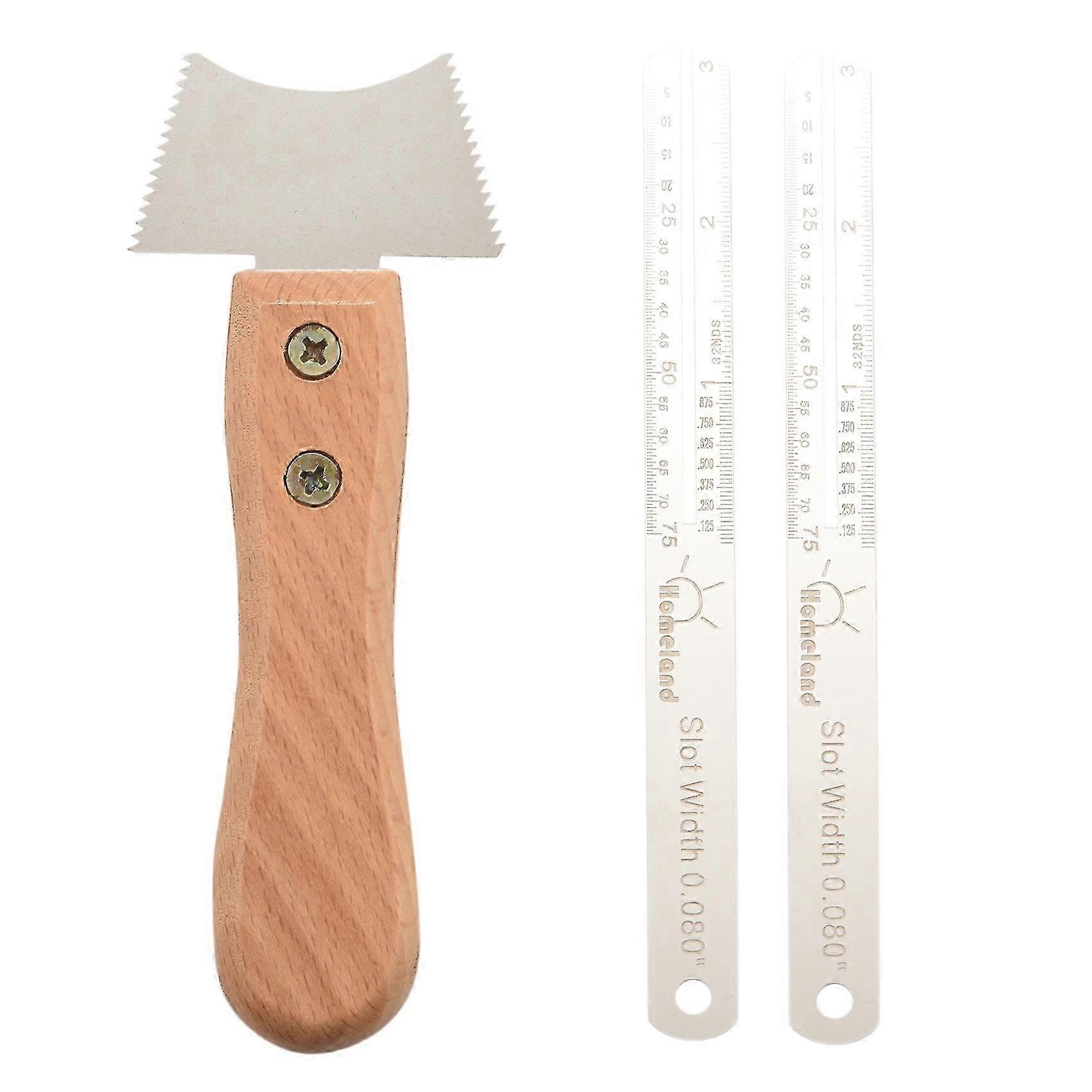 Guitar Fret Wire Groove Protector Ruler Fingerboard Replace Tool Set Protect Fingerboard Replace To