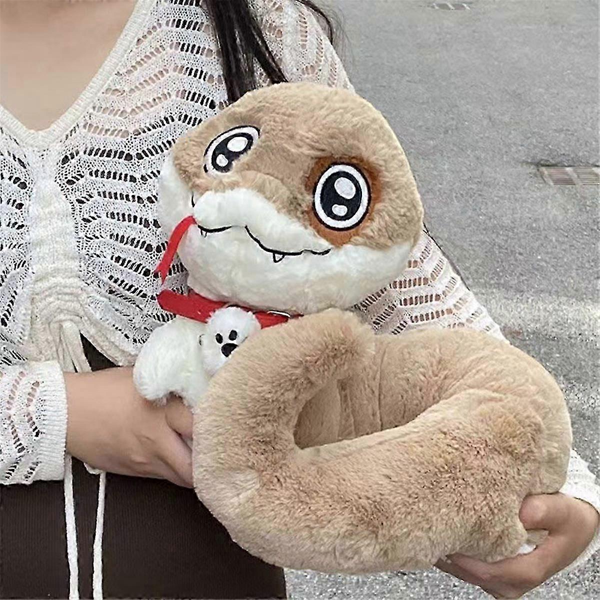 Big Eyed Snake Dog Plush Toy Cute Stuffed Animal Cartoon Snake Puppy Soft Plush Doll Sofa Pillow