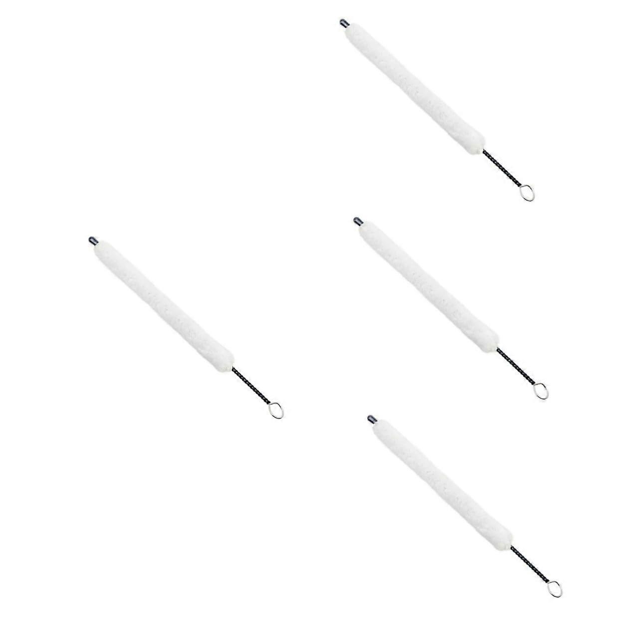 4pcs Flute Cleaning Kit Silk Swab Cotton Flute Cleaning Brush Kit for Recorder