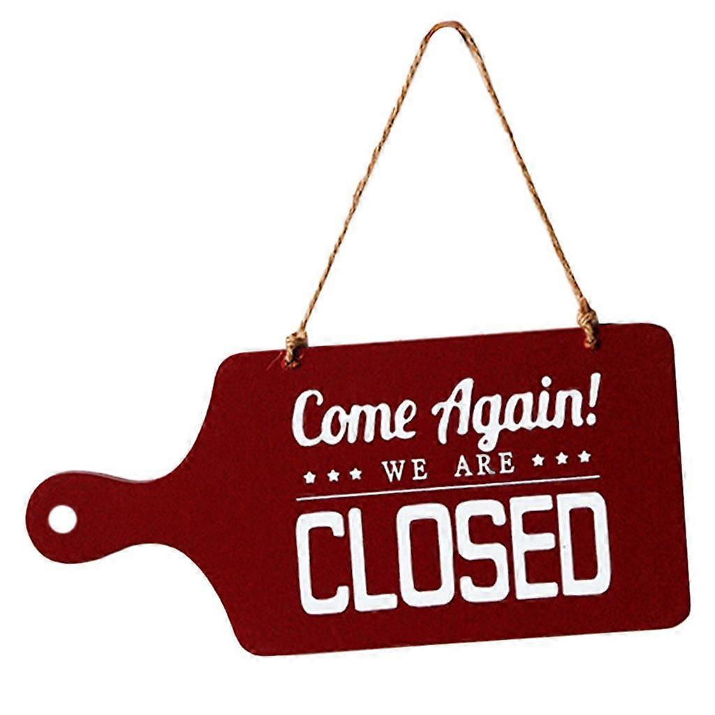 Double Sided Plaque Sign Red Red