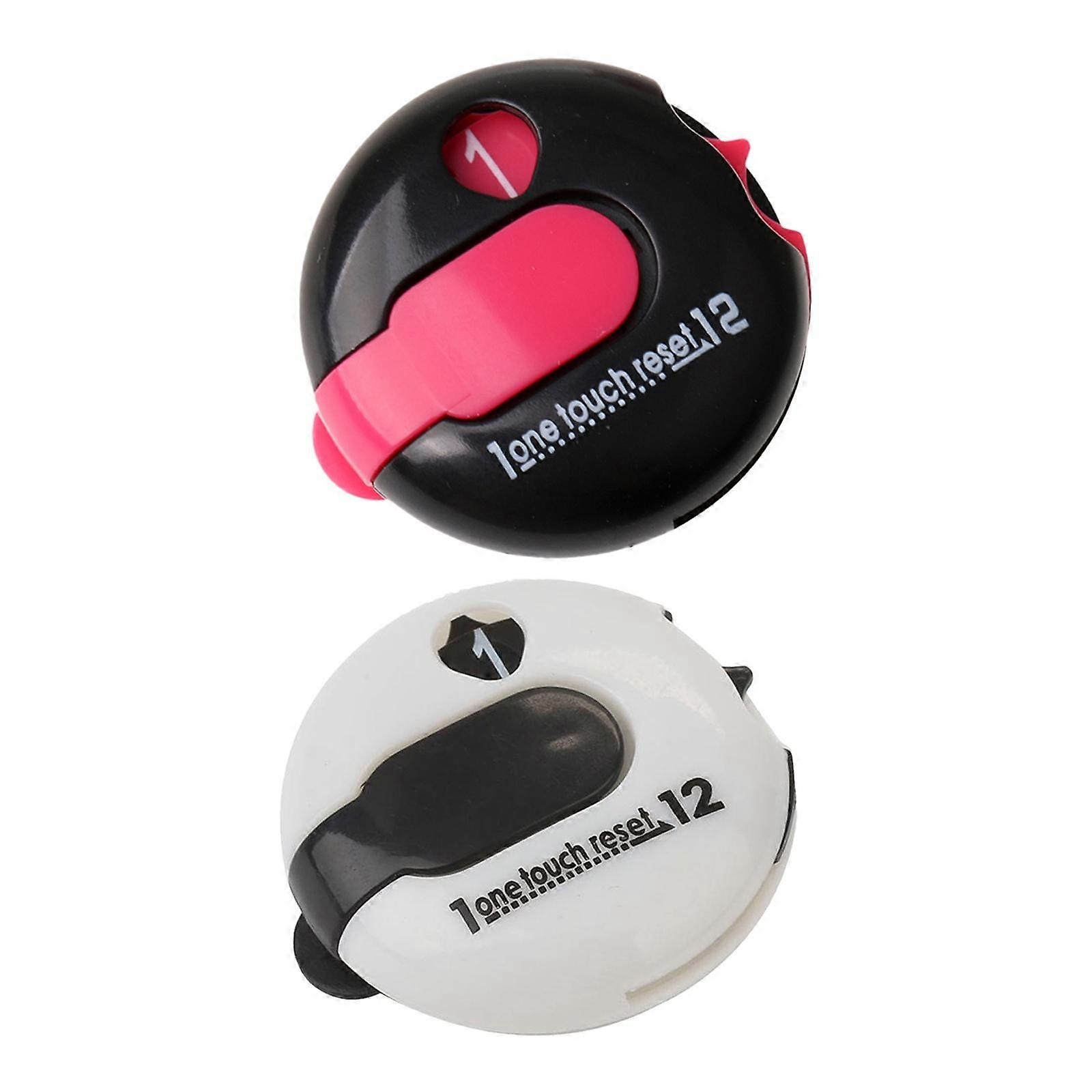 2pcs Durable Mini Golf Stroke Counter keeper Golfing Attach