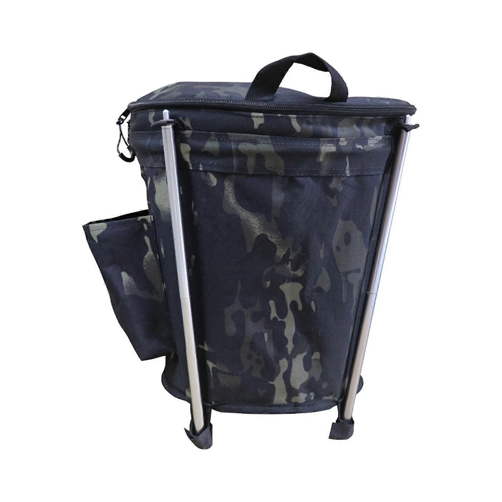 Garden Waste Bag Hiking Container Support Rod Yard Foldable Storage Leaf Bin