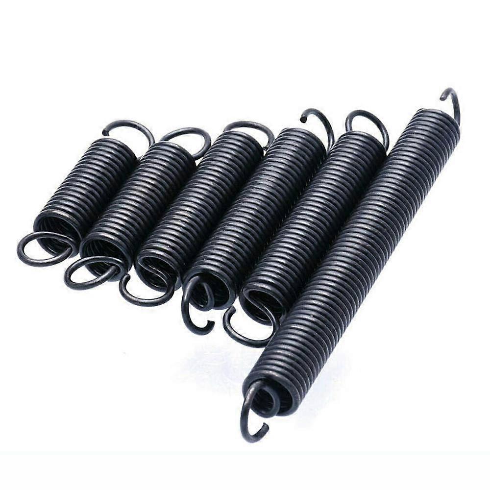 Compression Spring Stainless Steel Tension Spring With Hooks 15-60mm Length 0.6mm Wire Diameter 6mm Outer Diameter 10Pcs