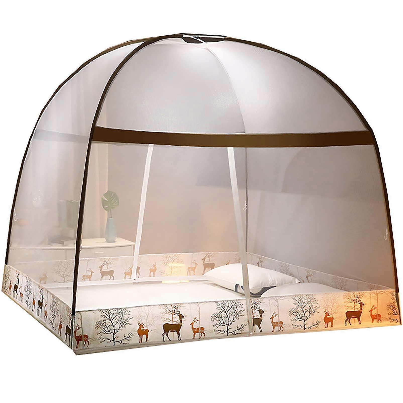 PopUpBedNetTent, Canopy, Foldable DoubleDoorMosquitoCurtain, 120200CM