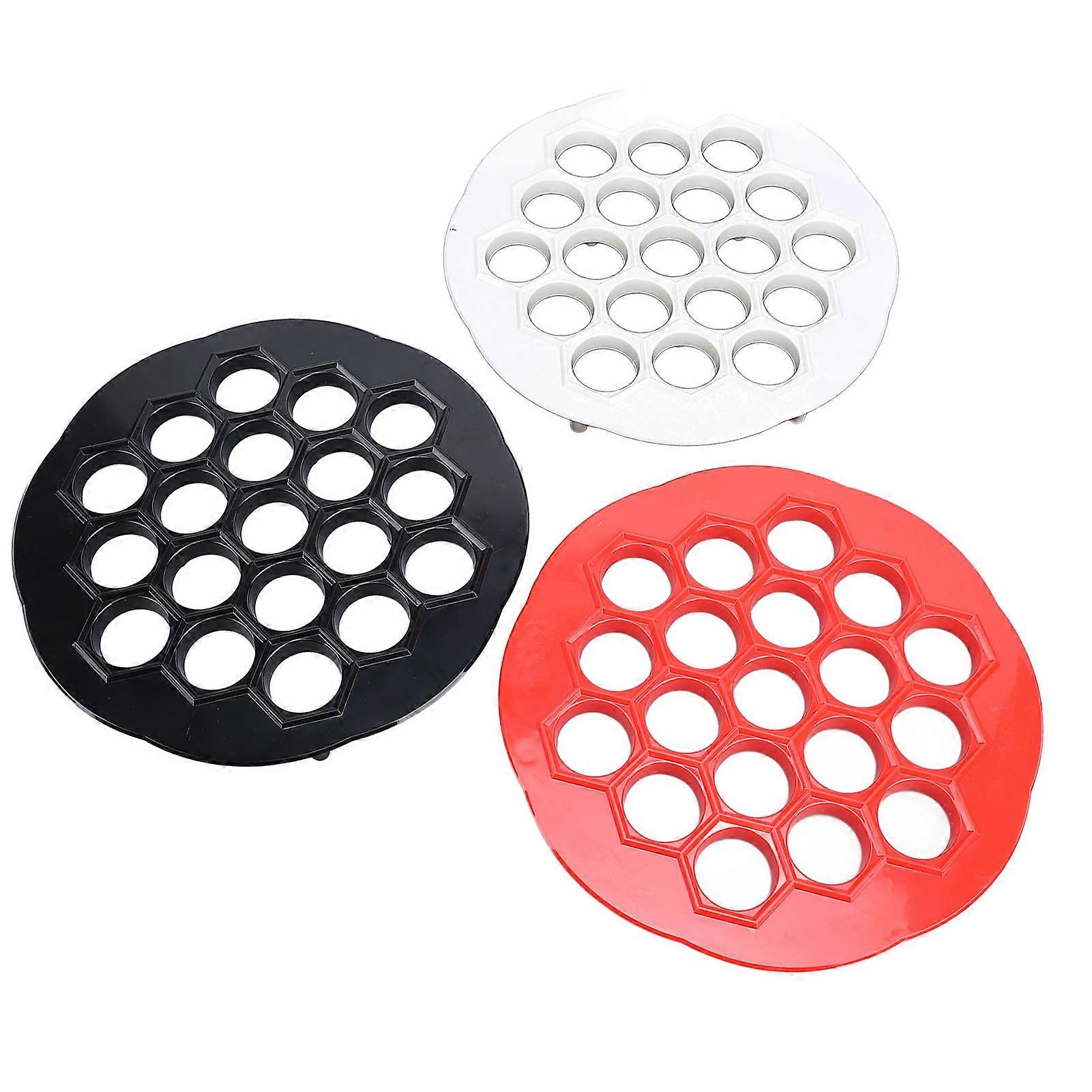3pcs Russian Dumpling Maker 19 Holes ABS 39.5cm Easy Clean