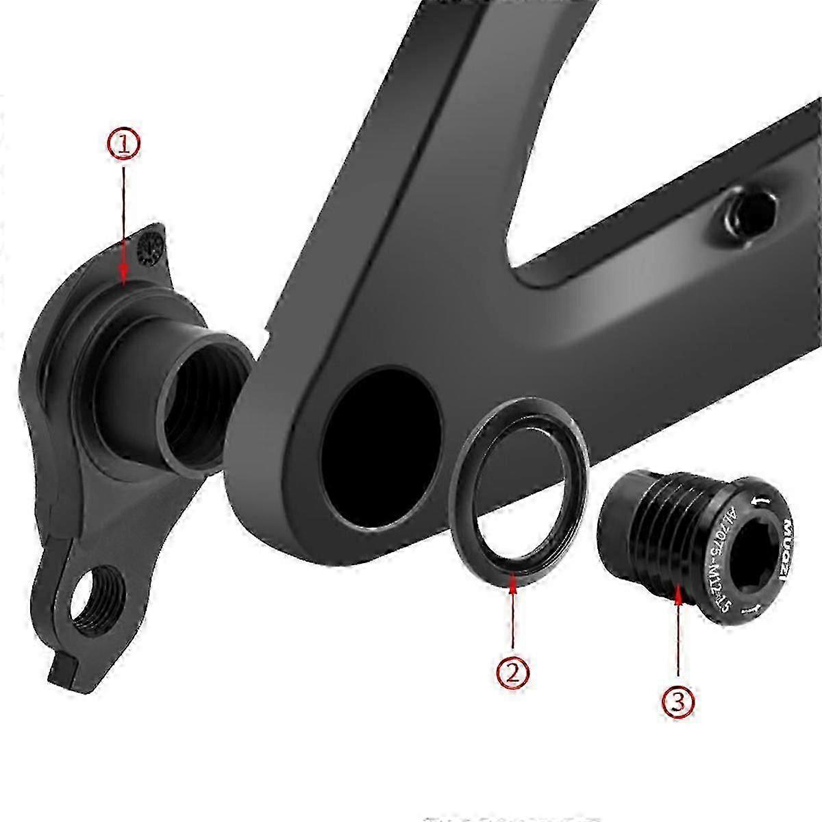 M12x1.0 Rear Derailleur Hanger For Udh Sram Frames With Bike Derailleur Hook Adapter