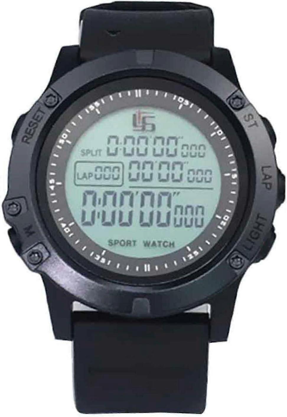 Orologio arbitro di calcio con timer, timer, luce, conto alla rovescia, cronometro, gioco dell'insegnante di sport, quadrante grande (nero)