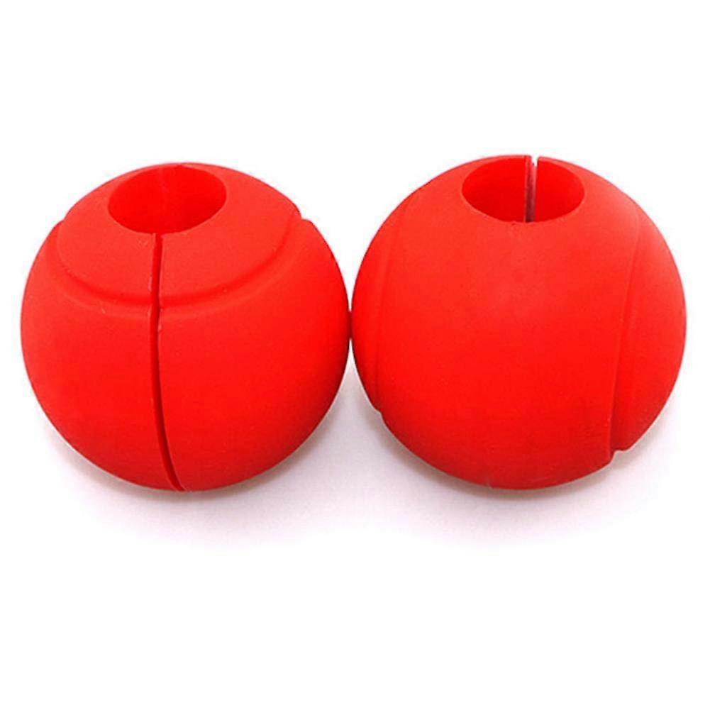 Fat Bar Grips Dumbbell Grips Red Pack of 2 Silicone Grip for Dumbbell Barbell