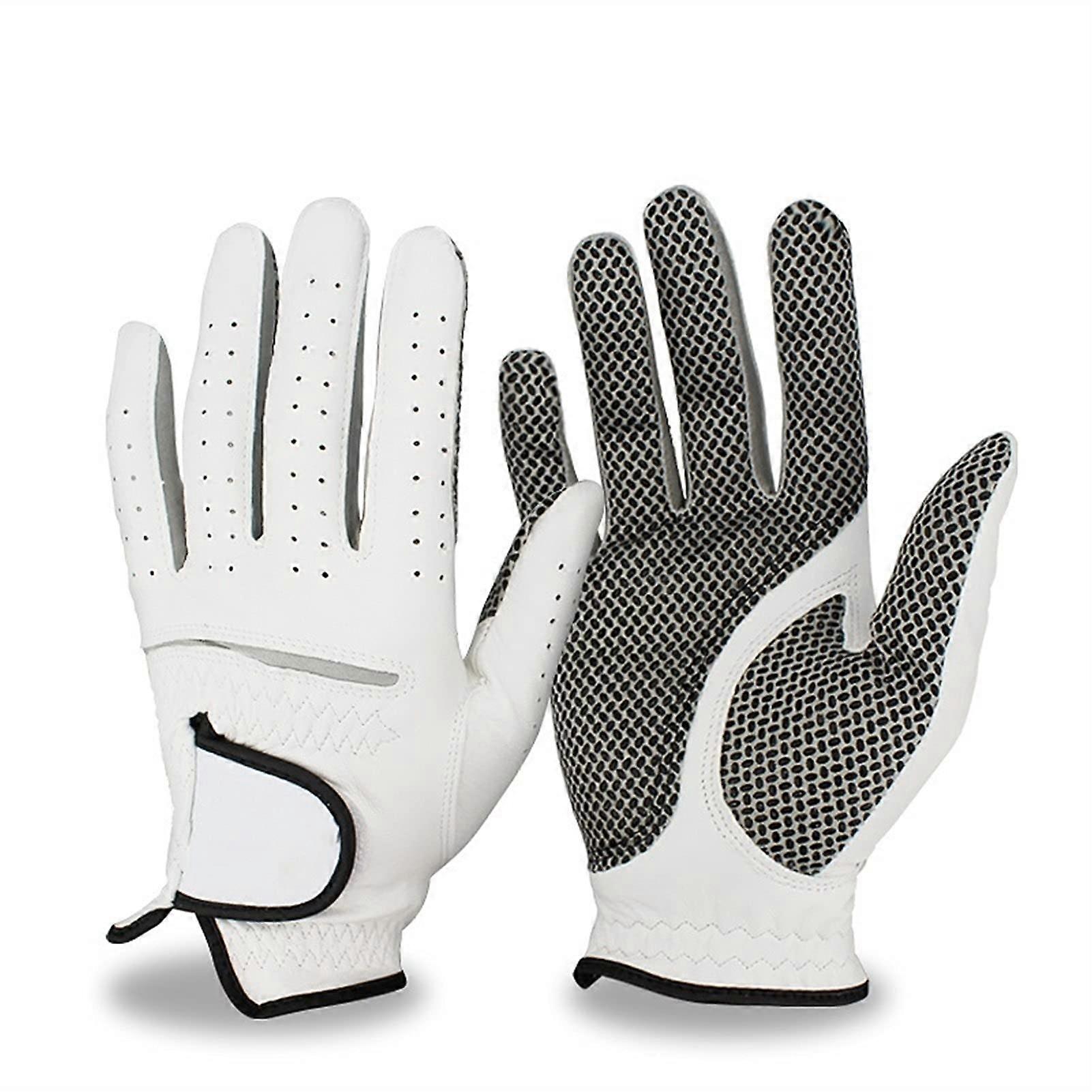 Golf Gloves for Men, Soft Breathable Material, Left Right Hand Design, Non-Slip Grip, Size 22 Small, 3 Pairs