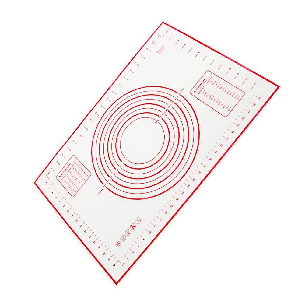 完璧なプロポーションの生地の寸法を備えた赤いシリコンペストリーベーキングマット40x60CM