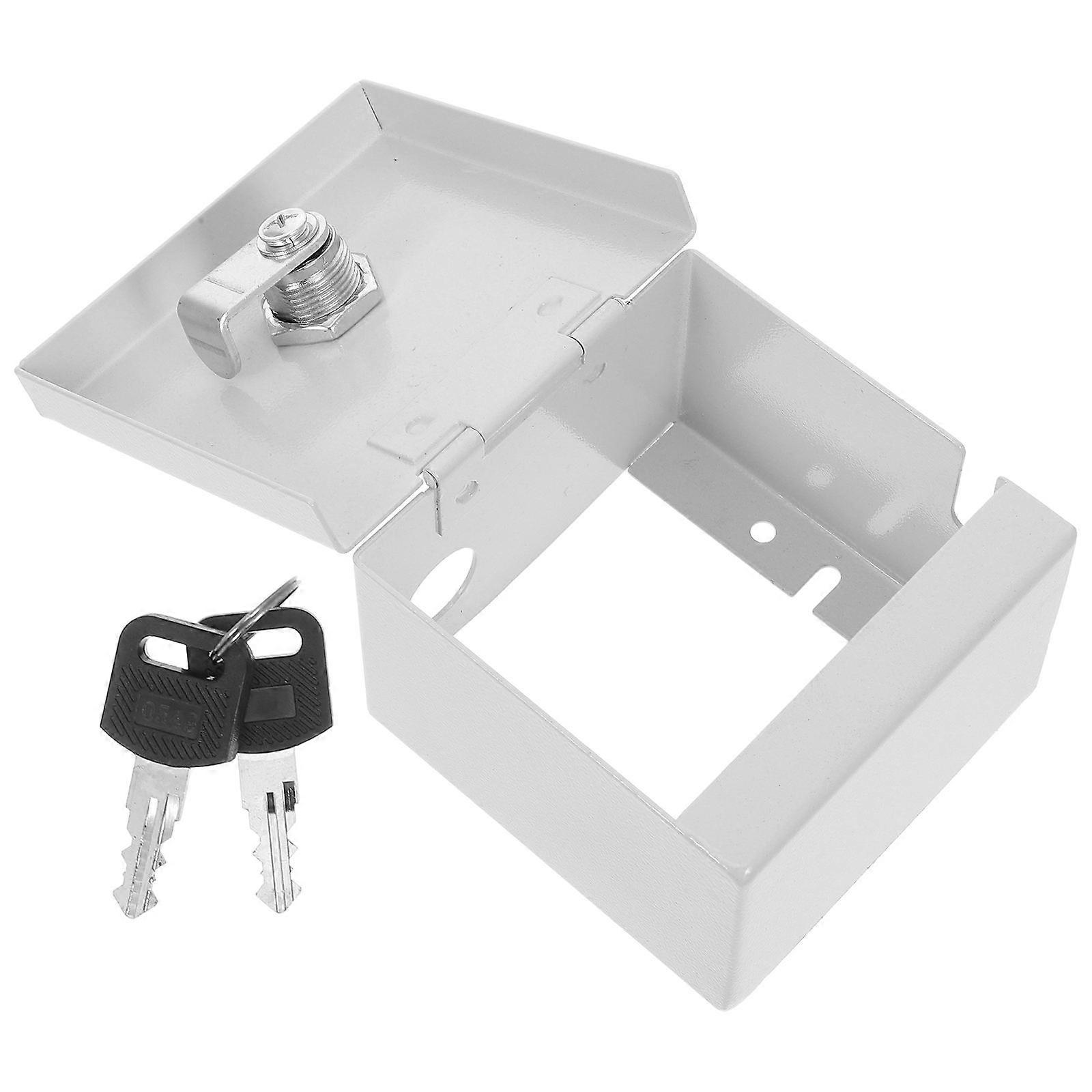 Weatherproof Lockable Electrical Outlet Box for Outdoor Use, Compact Cable Protection Junction Box for Safe Network Installations in Various Settings