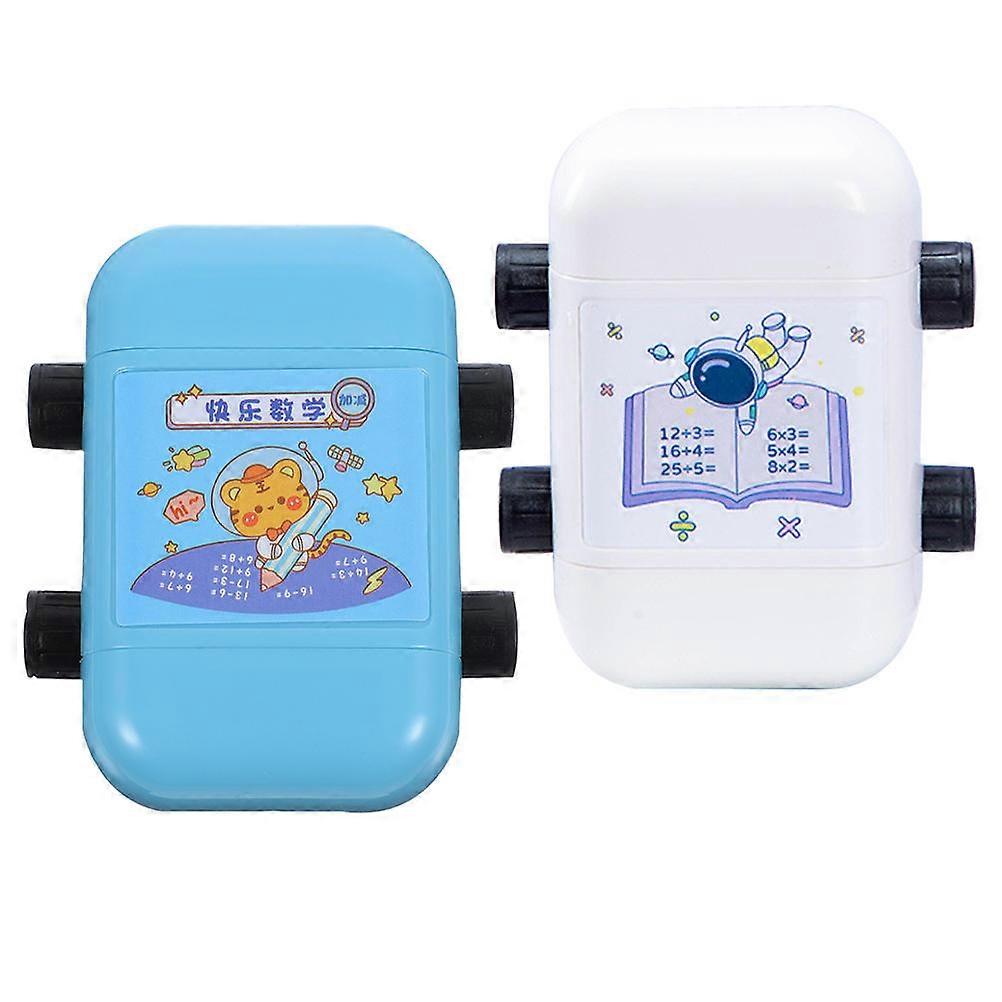 Reusable Math Roller Stamps for Learning Addition, Subtraction, Multiplication, and Division – Seal, Automatic Ink Discharge, Compact Educational Tool