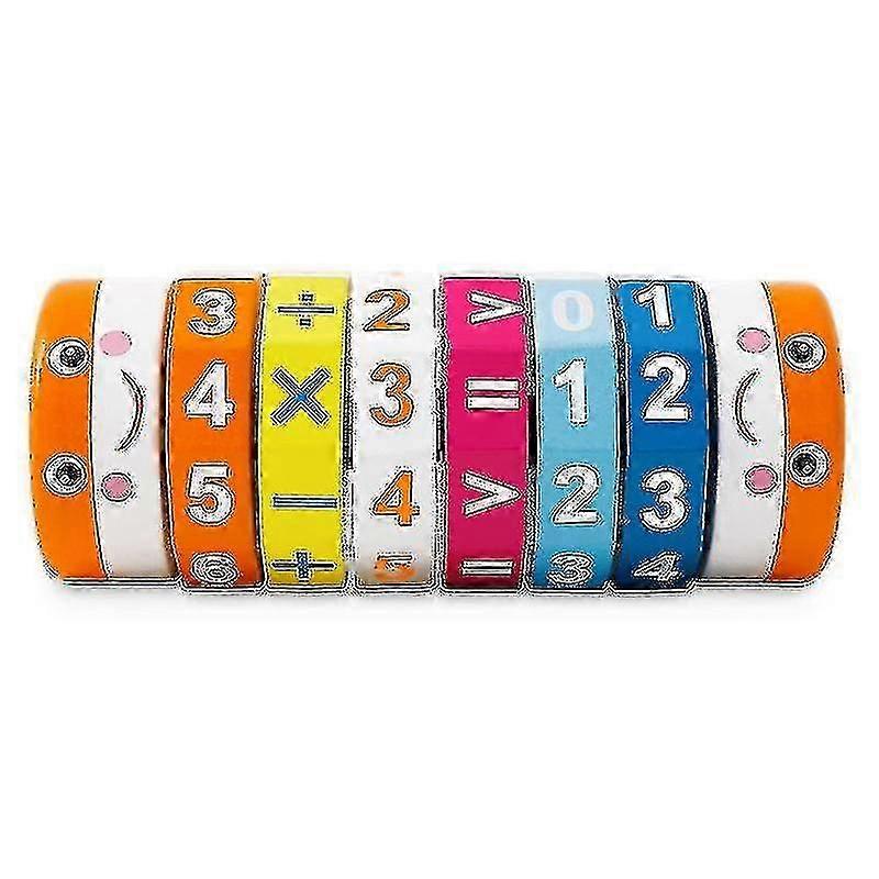 Wooden Rotating Cylinder Block for Learning Mathematics Numbers and Enhancing Cognitive Skills in Children