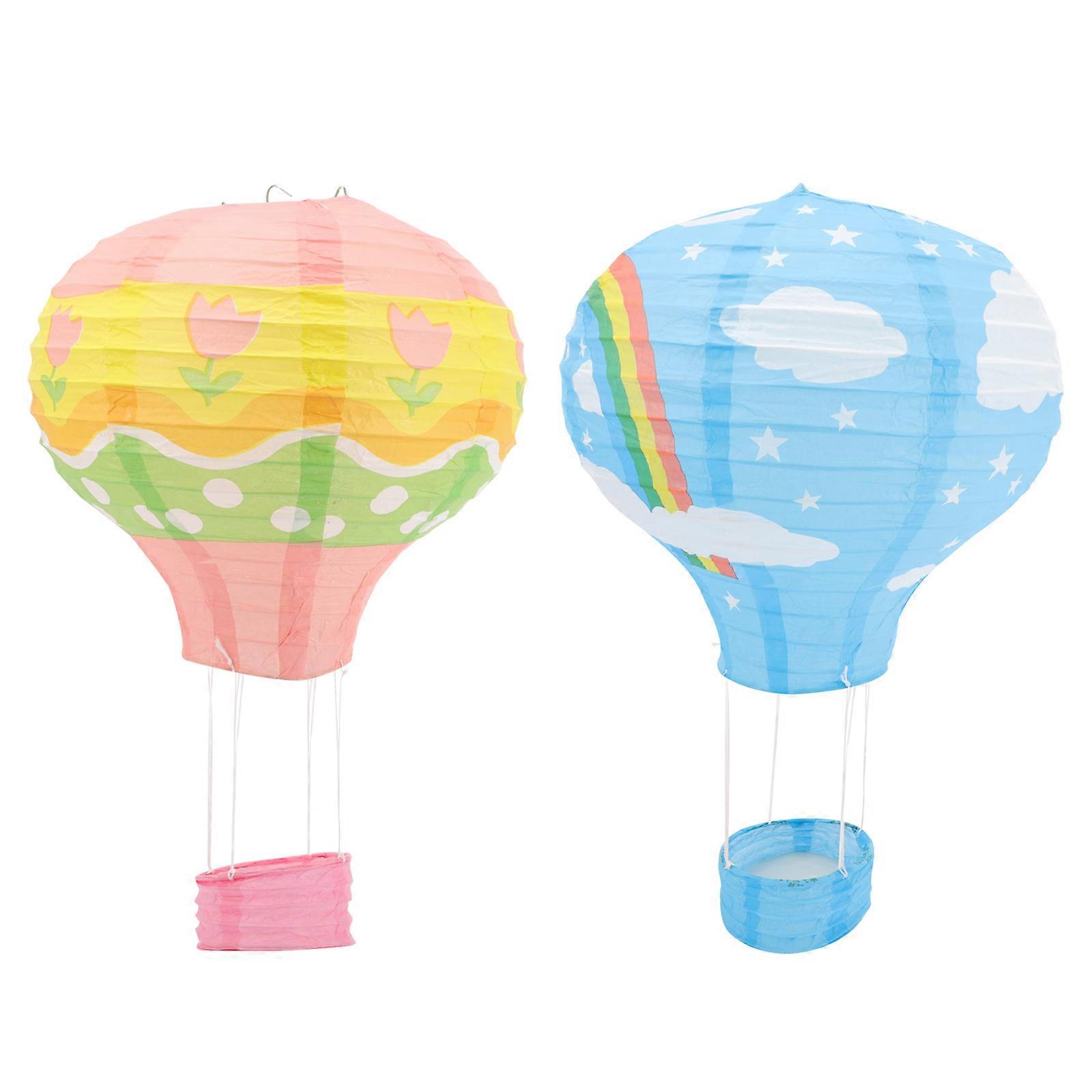 Hot Air Balloon Paper Pendant Decorations, Sturdy & Reusable, for Festivals, Weddings, Nurseries, Classrooms, Outdoor Events