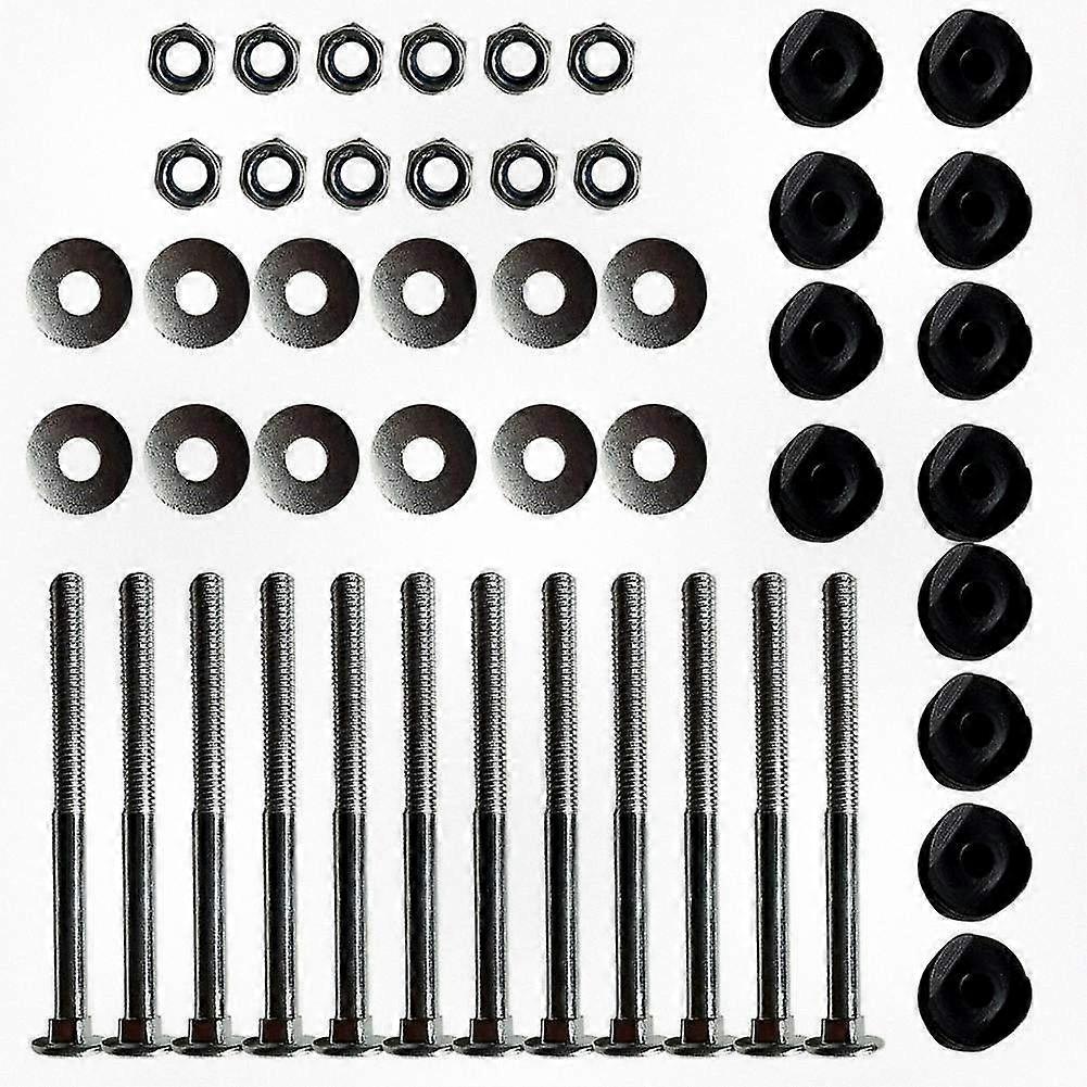 12 Pack Trampoline Spacers with Screws for Replacement Trampoline Accessories, Fixing Anti-Fall Jump Mat, Compatible with Children's Trampoline Parts