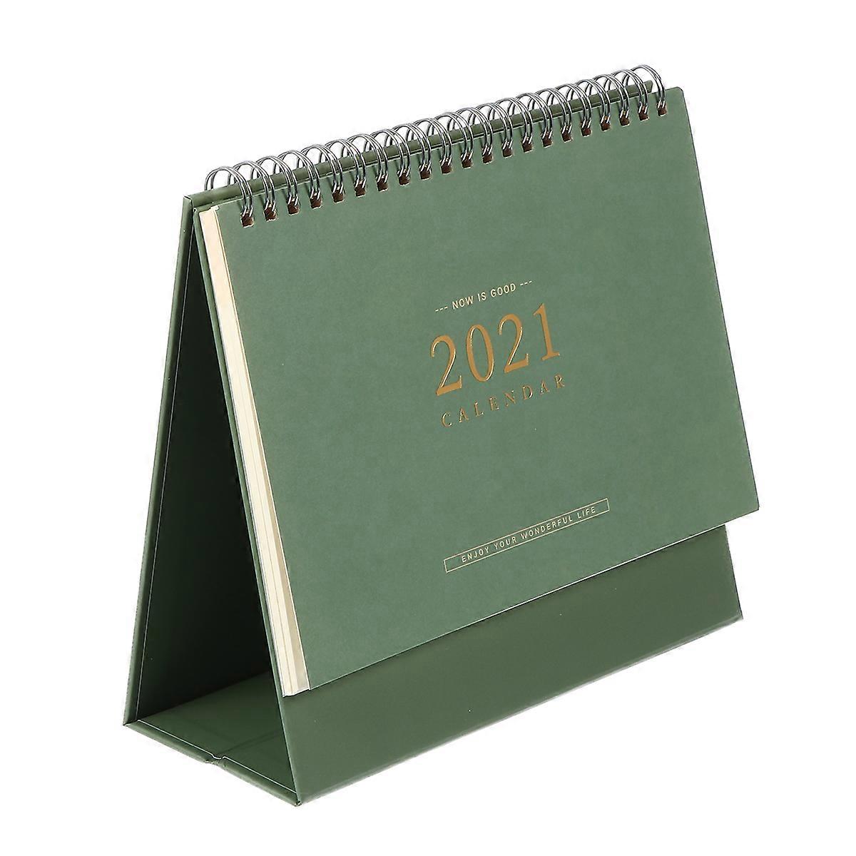 Paper Desk Calendar Daily Scheduler Planner Minimalist Style Home Decoration Pink 8.3X7.5X0.8In Note Taking 1Pack