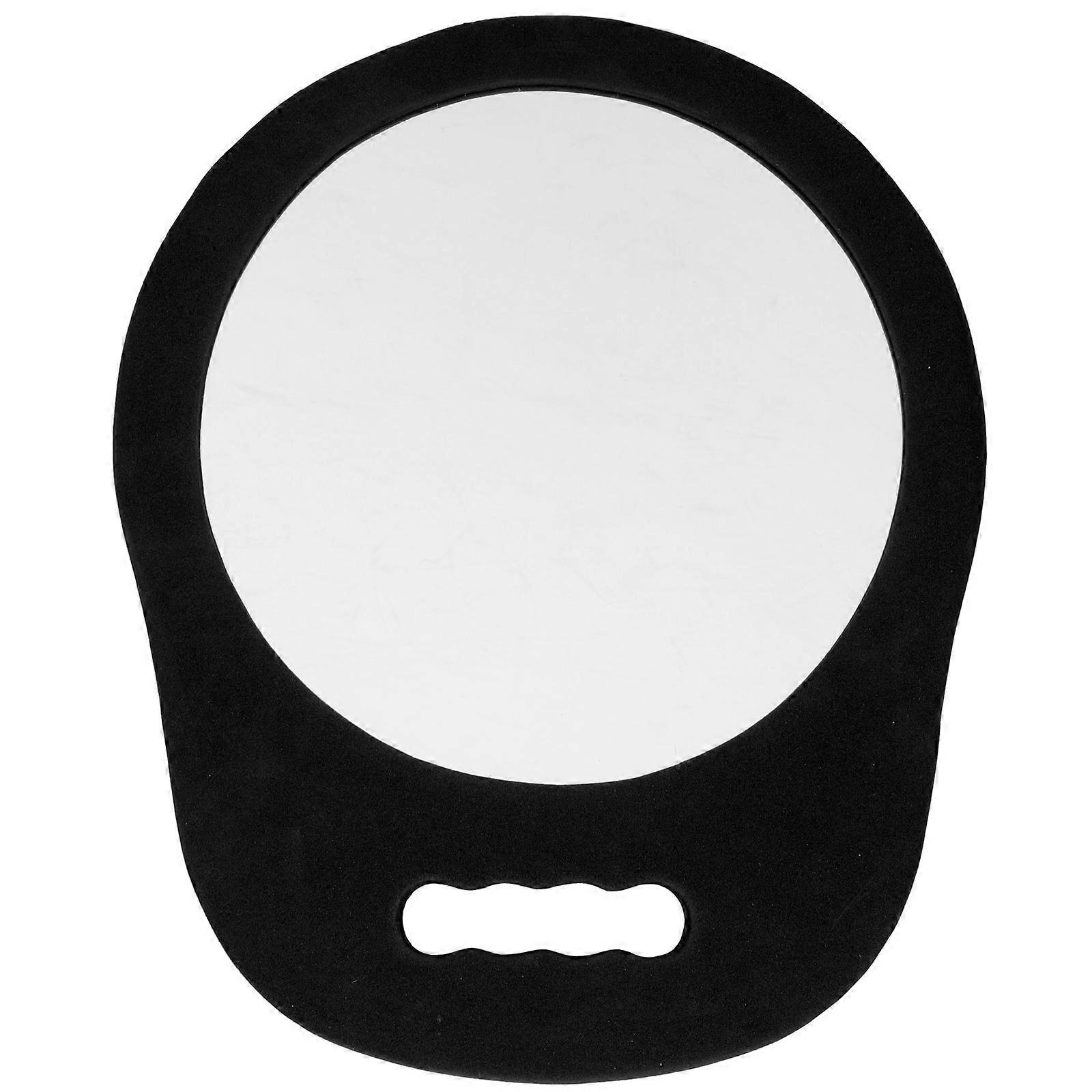 High Definition Round Foam Mirror for Durable Barber, Hairdressing, Makeup, and Salon Use – Compact Design for Detail Viewing by Stylists and Friends
