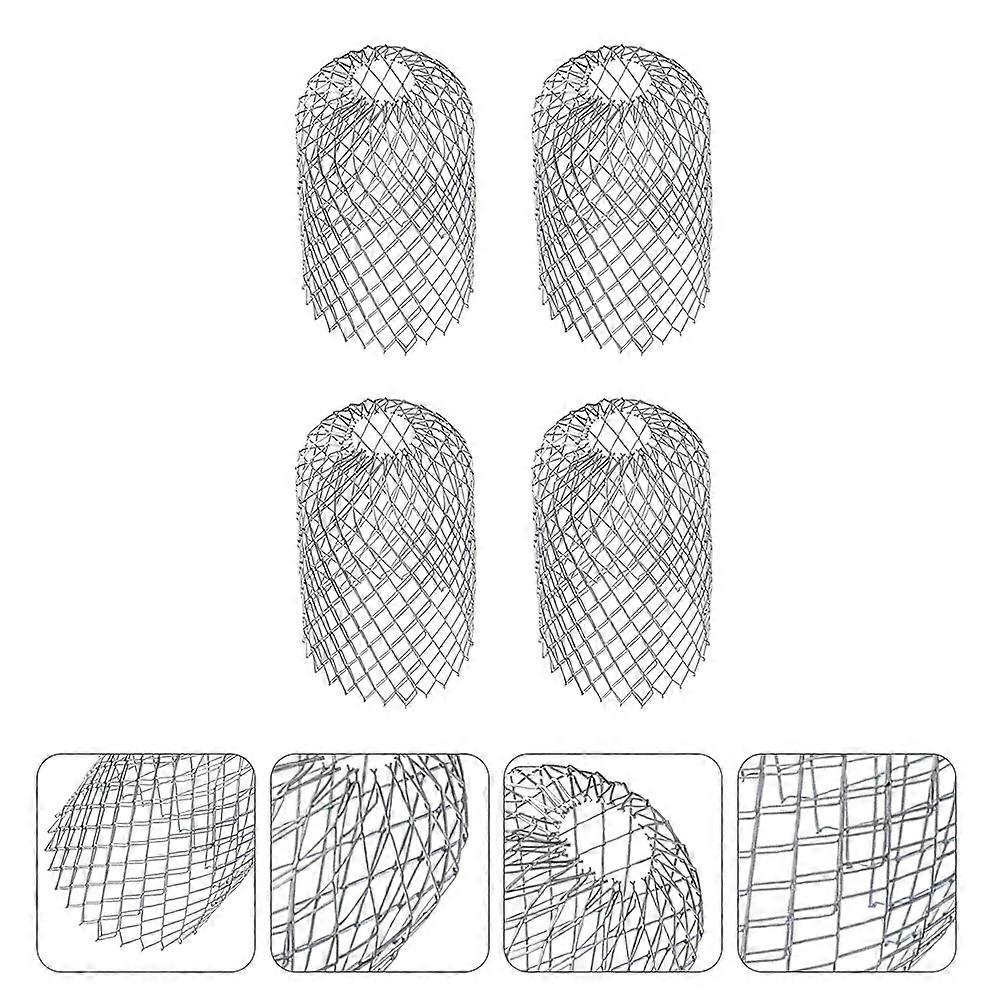 Gutter Guards Mesh Silver Color For Gutters And Downspout Pipes 16X7.6cm Waterproof 4Pcs