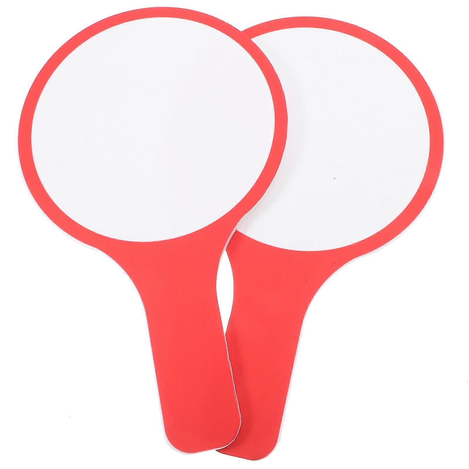 Score Display Dry Erase Answer Paddle Mini White Board For Classroom Voting Interactive Learning Red 25.00X15.00X0.50CM 2Pcs