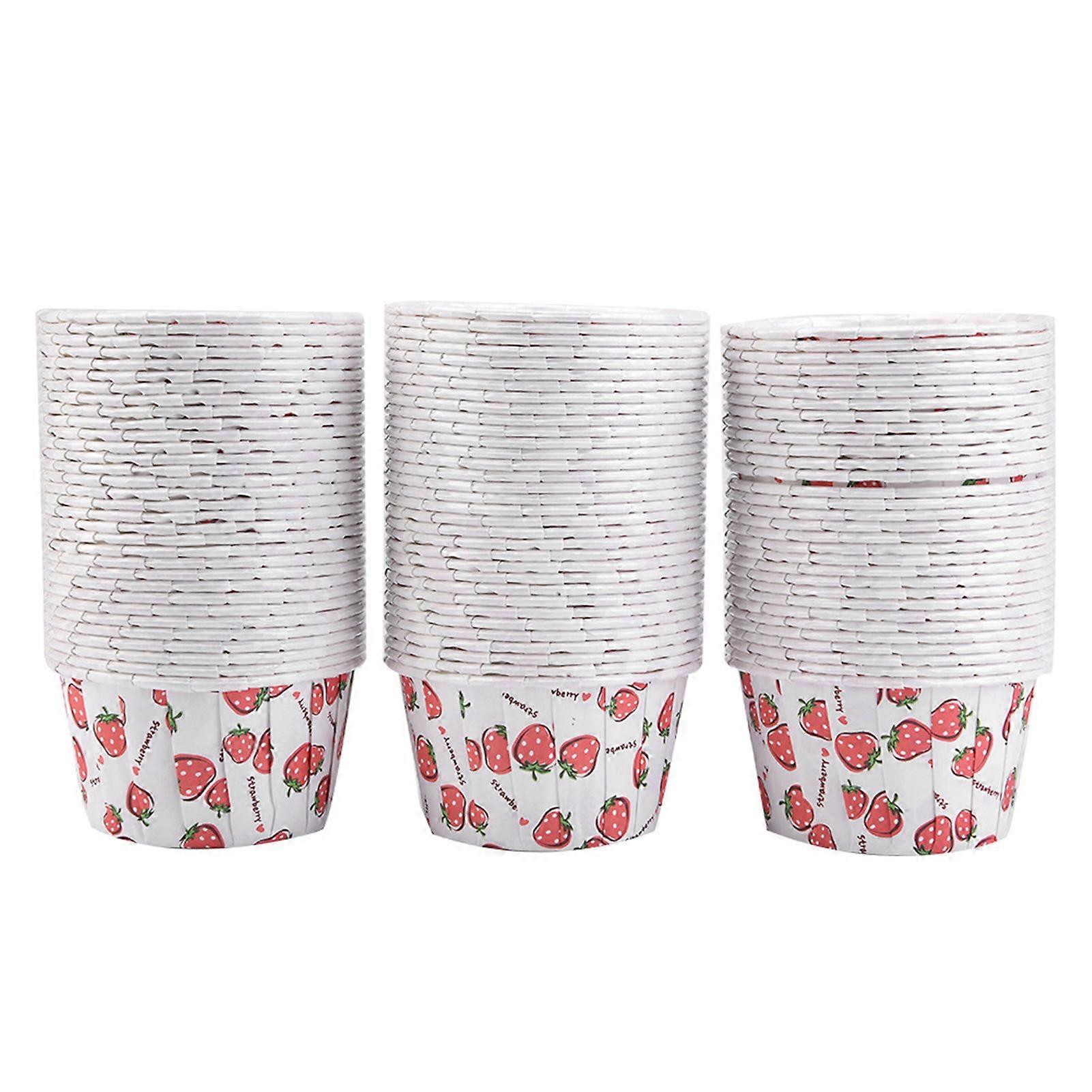100 Pcs Mini Cupcake Liners Round Paper Muffin Cases for Home Party Wedding #2